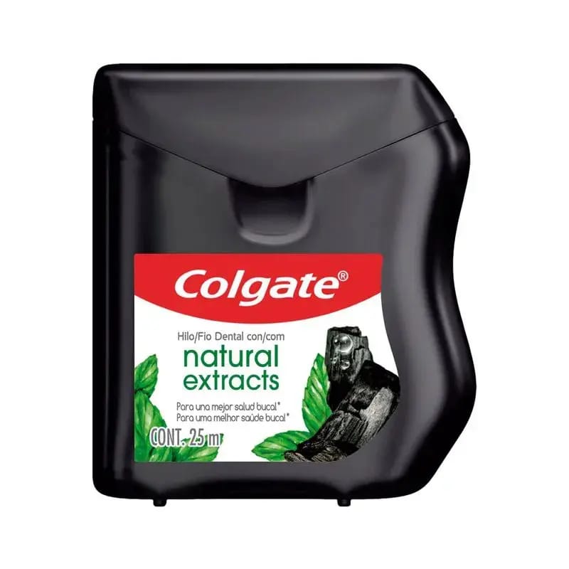 COLGATE HILO DENTAL NAT CARBÓN 25MTS