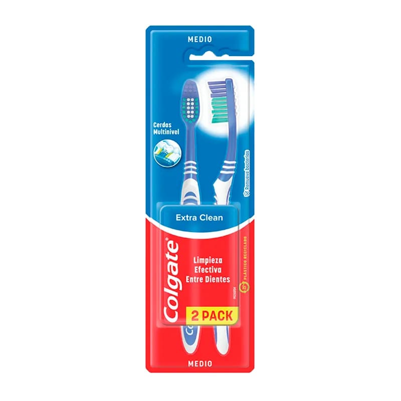 CEPILLO DENTAL EXTRA CLEAN 2X1 COLGATE