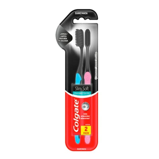 [CDCSSB] CEPILLO DE DIENTES COLGATE SLIM SOFT BLACK 2X1